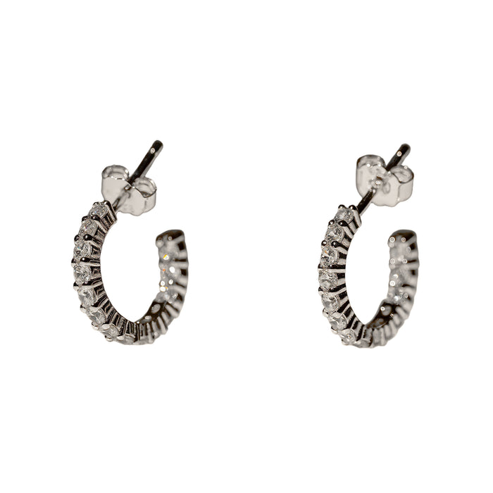 Celeste Cubic Zirconia Hoop Earrings, photo 1
