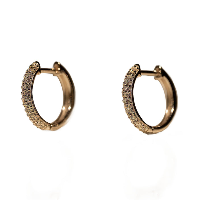 Glam Cubic Zirconia Hoop Earrings, photo 1