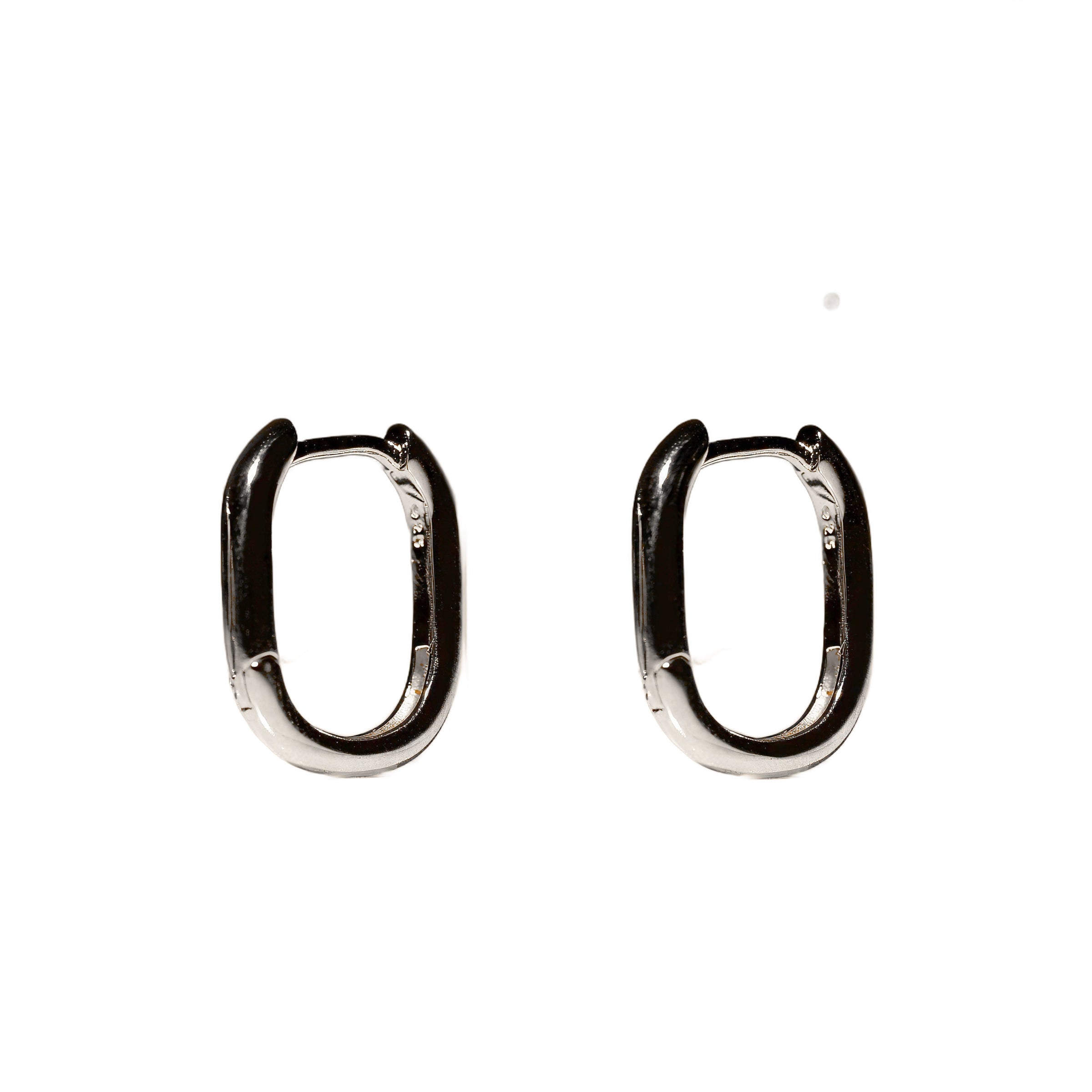 Rounded Square Hoop Earrings, photo 1