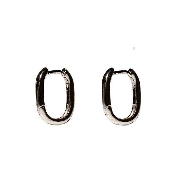 Aretes de aro cuadrados redondeados, foto 1