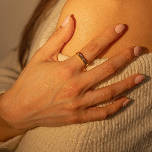 Agathe Cubic Zirconia Adjustable Ring, photo 2