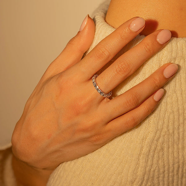 Romy Cubic Zirconia Eternity Ring, photo 2