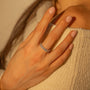 Anillo de eternidad de talla ovalada con zirconias cúbicas, foto 2