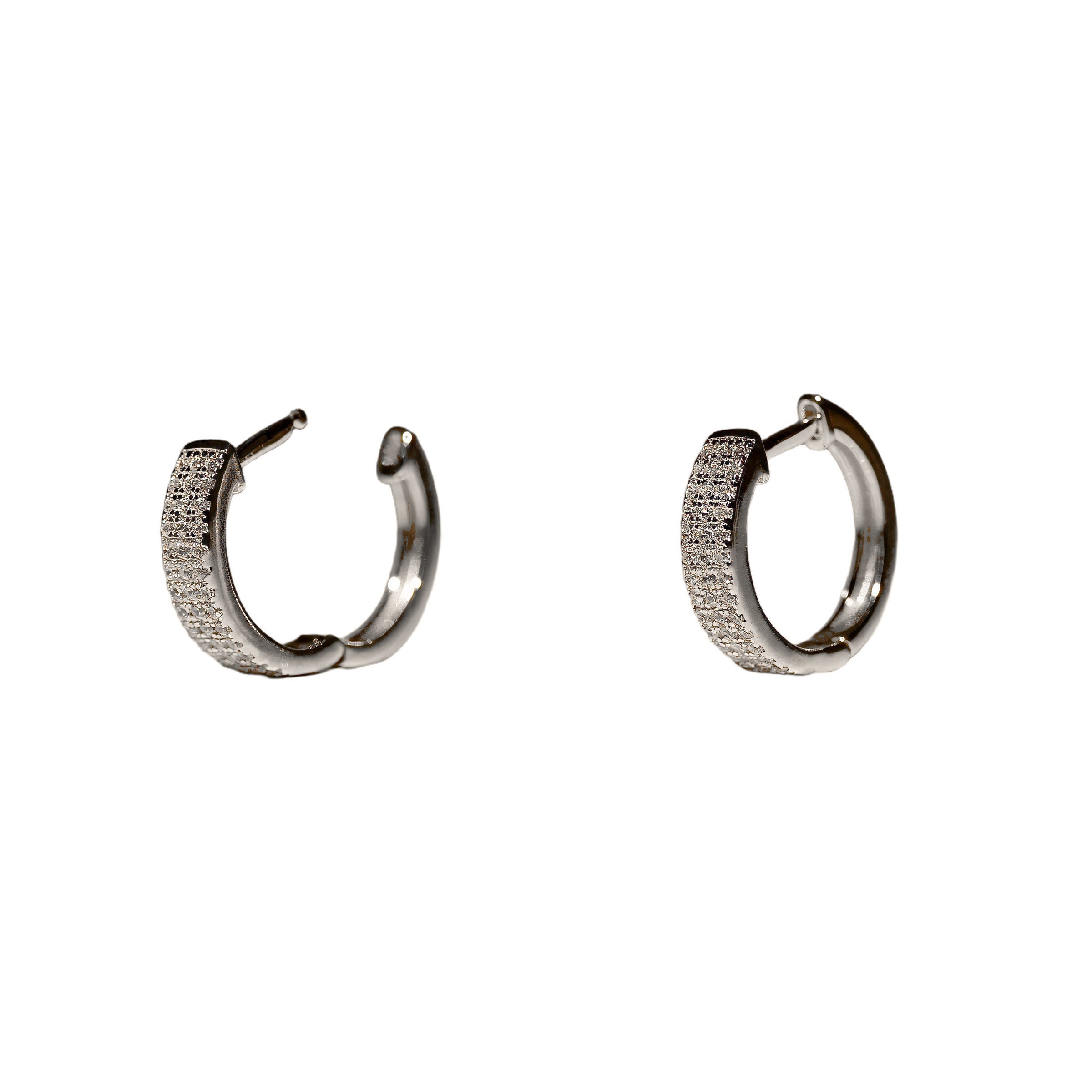 Bold Glam Cubic Zirconia Hoop Earrings, photo 1