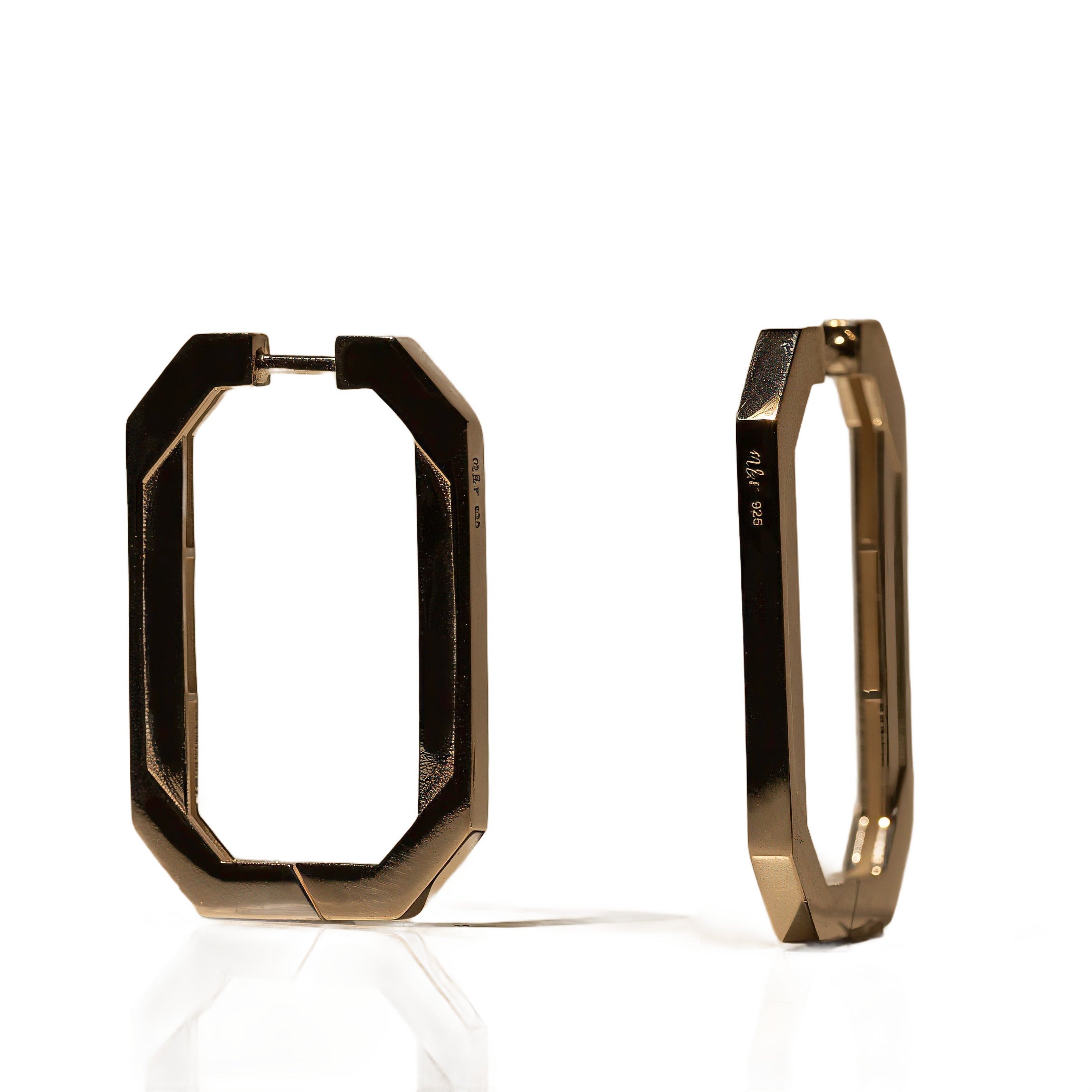 Aretes de aro Tall Geo para hombre, foto 1