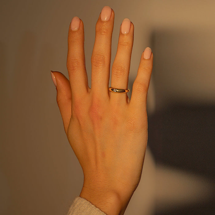 Heart Gem Cubic Zirconia Adjustable Ring, photo 3
