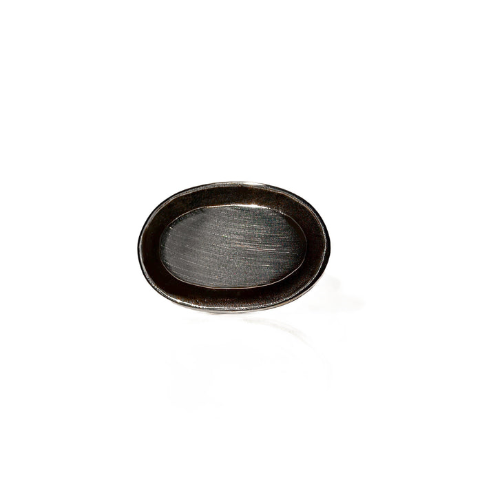 Anillo para meñique con esmalte negro, foto 3