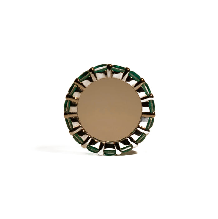 Green Cubic Zirconia Eternity Ring, photo 3