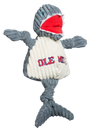 NCAA Ole Miss (U. of Mississippi), Tony Land Shark Knottie Plush Dog Toy, photo 3