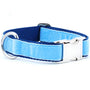 Light Blue/Navy Holiday Velvet Essential Martingale Dog Collar, photo 1