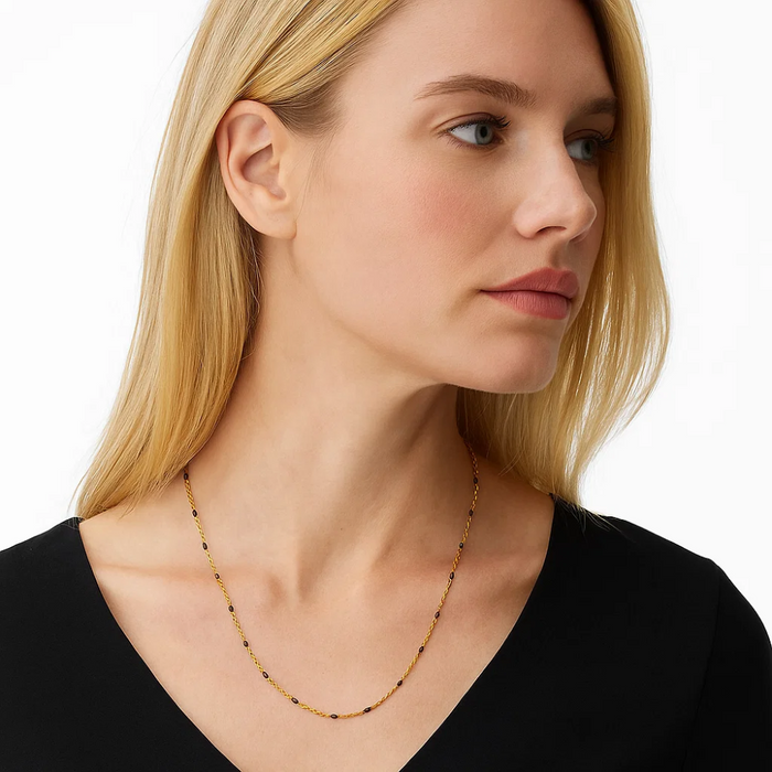 Black Onyx Beaded Link Necklace, photo 3