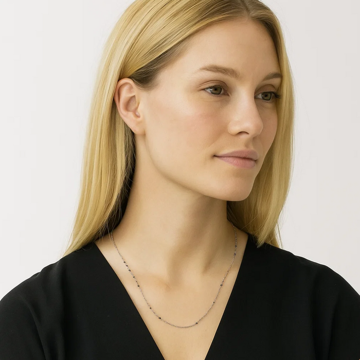 Black Onyx Beaded Link Necklace, photo 8