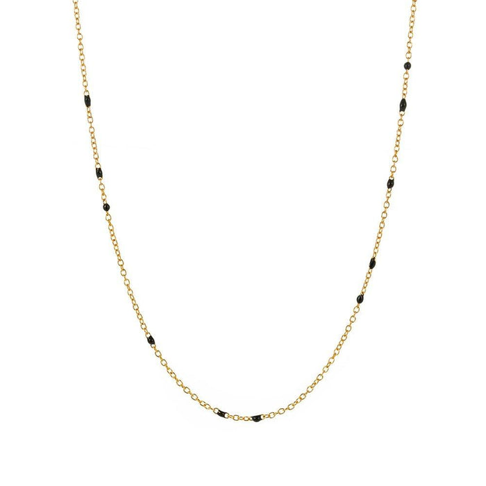 Black Onyx Beaded Link Necklace, photo 1
