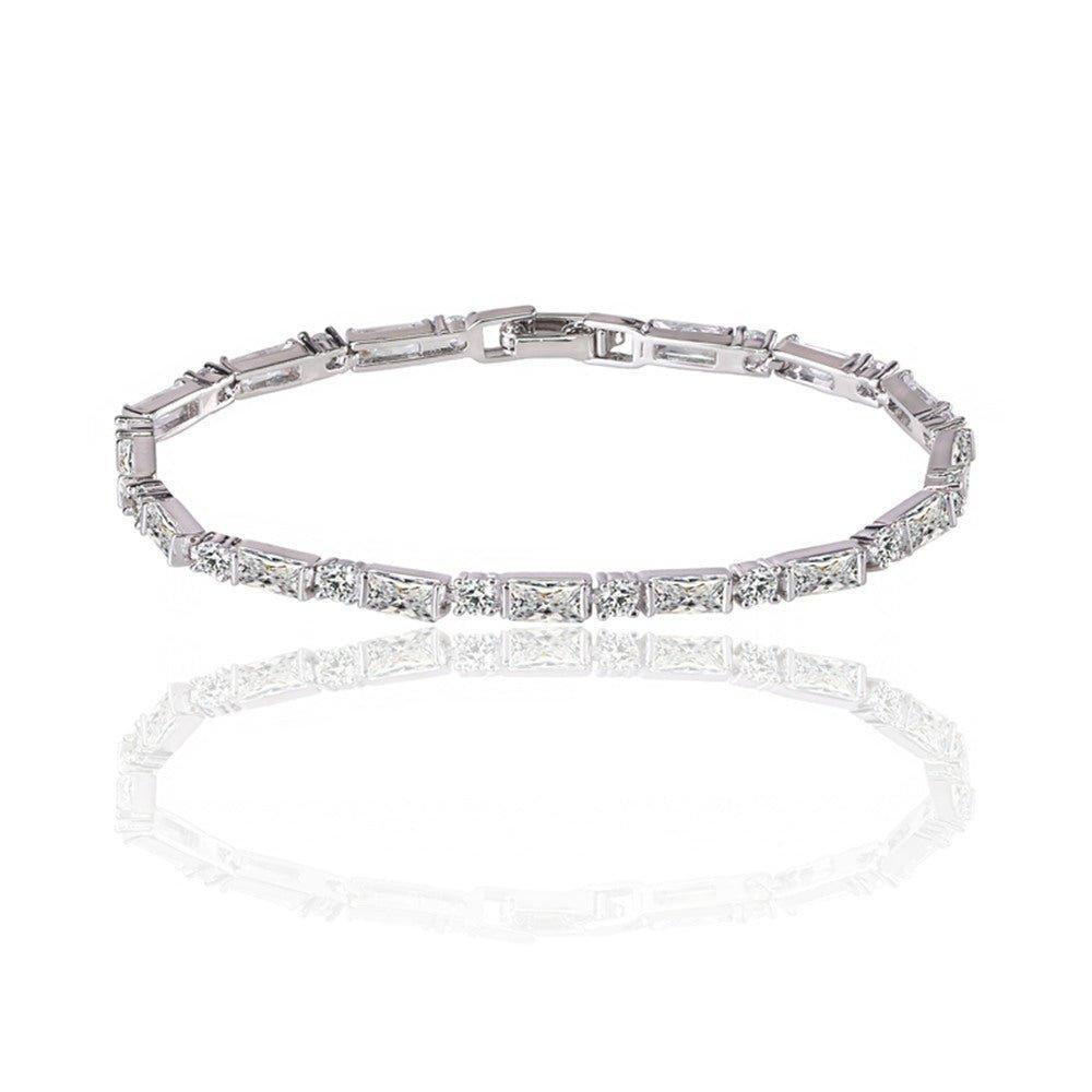 Emerald Cut Cubic Zirconia Tennis Bracelet, photo 1