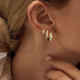 Three Pair Huggie Hoop Earring Set, photo 6