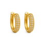Three Pair Huggie Hoop Earring Set, photo 12