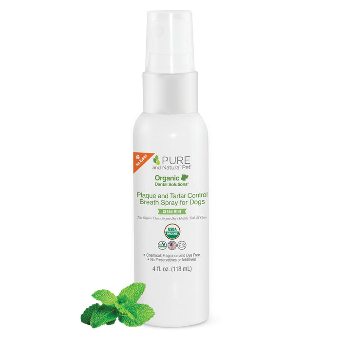 Plaque and Tartar Control Breath Spray for Dogs, Clean Mint