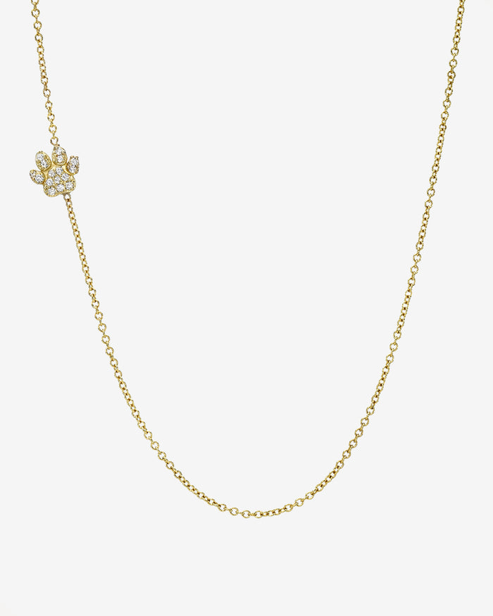 Diamond Asymmetrical Paw Necklace, photo 1