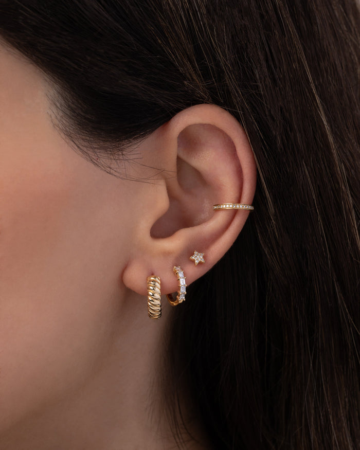 14K Gold Diamond Ear Cuff, photo 11