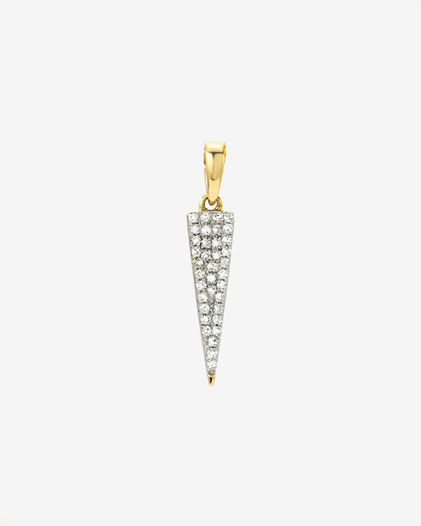 Dije de daga de diamantes en oro de 14K, foto 1