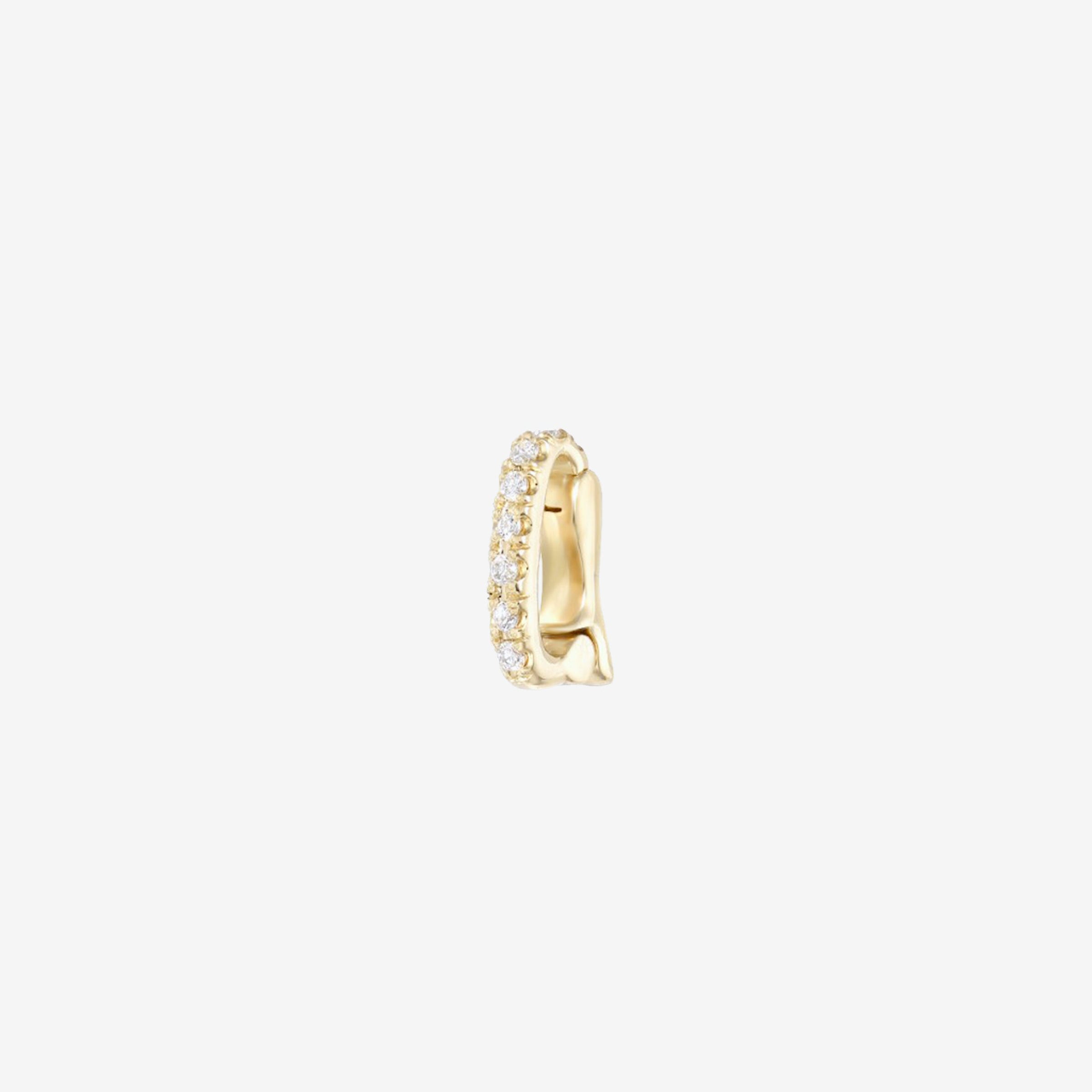 Enhancer tipo broche con diamantes en oro de 14K, foto 1