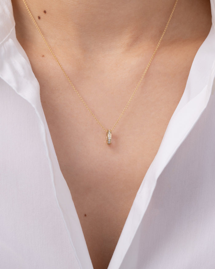 Dije Heirloom de eternidad con diamantes en oro de 14K, foto 3