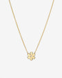Collar infantil de flor con diamante en oro de 14K, foto 1