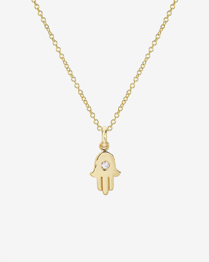 Diamond Hamsa Necklace, photo 1