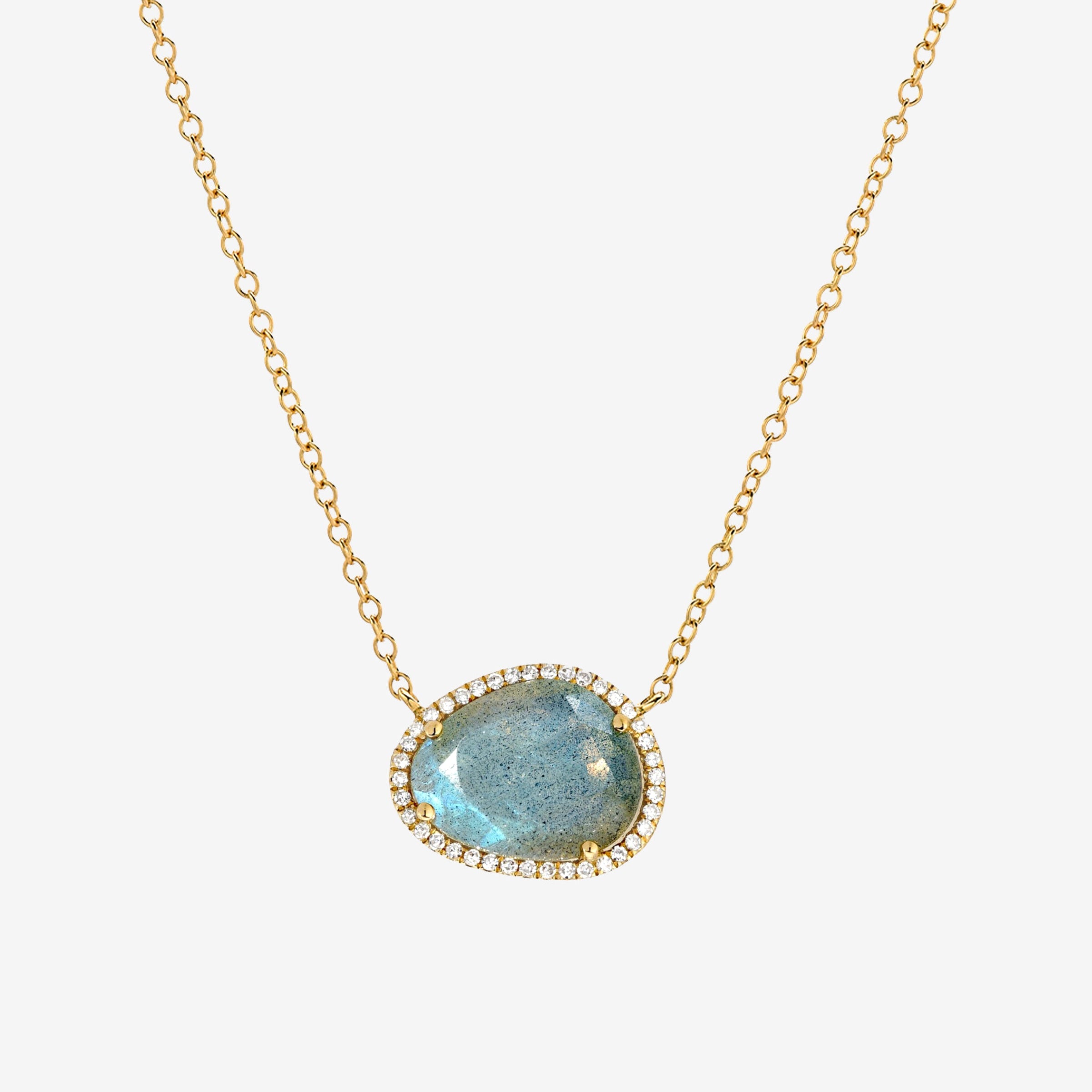 Diamond Labradorite Necklace, photo 1