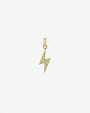 14K Gold Diamond Lightning Bolt Pendant, photo 1