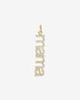 14K Gold Pave Diamond Mama Pendant, photo 1