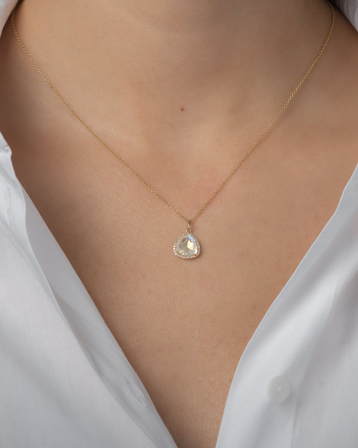 Diamond Moonstone Pendant, photo 2