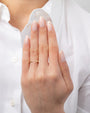 14K Gold Diamond Nail Cuff Ring, photo 3