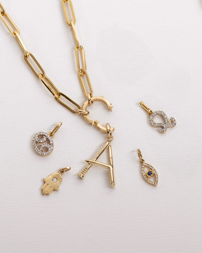14K Gold Diamond Charm Enhancer, photo 4