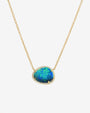 Collar de ópalo y diamantes en oro de 14K, foto 1