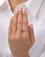 14K Gold Pave Diamond Spike Claw Ring, photo 8