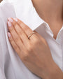 14K Gold Pave Diamond Spike Claw Ring, photo 9