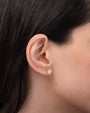 14K Gold Diamond Paw Stud Earring, photo 3
