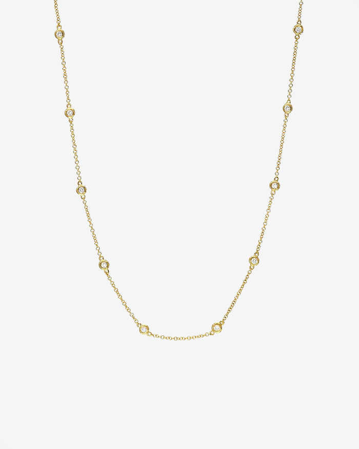 Collar de estaciones con diamantes en oro de 14K, foto 1