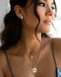 Diamond Lotus Stud Earrings, photo 5