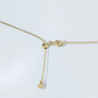 Dije flotante con diamante cultivado en laboratorio de 3.00 CTW en oro de 14K, foto 7