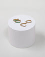 14K Gold Diamond Oval Hoop Earrings, photo 7
