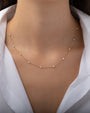 Collar de estaciones con diamantes en oro de 14K, foto 2