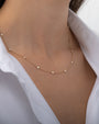 Collar de estaciones con diamantes en oro de 14K, foto 3