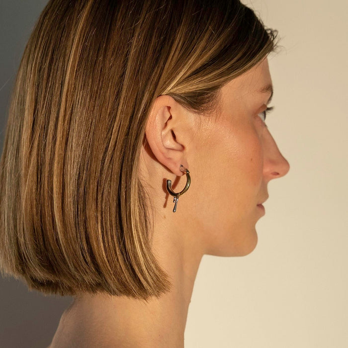Dipped Two-Tone Hoop Earrings, photo 6