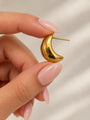 Dome Huggie Teardrop Earrings, photo 8