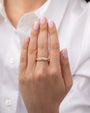 Anillo de cúpula Starburst en oro de 14K, foto 2