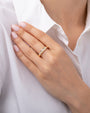 Anillo de cúpula Starburst en oro de 14K, foto 6