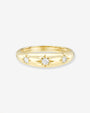 Anillo de cúpula Starburst en oro de 14K, foto 1