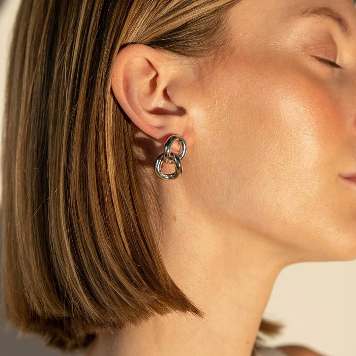 Double Loop Hoop Earrings, photo 5